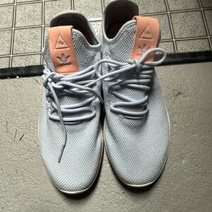 Adidas Men's Gray and Pink Sneakers